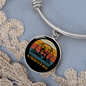 Weimaraner Dog Mom Bracelet Stainless Steel or 18k Gold Circle Bangle-Express Your Love Gifts