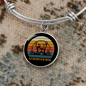 Weimaraner Dog Mom Bracelet Stainless Steel or 18k Gold Circle Bangle-Express Your Love Gifts