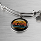 Weimaraner Dog Mom Bracelet Stainless Steel or 18k Gold Circle Bangle-Express Your Love Gifts