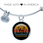 Weimaraner Dog Mom Bracelet Stainless Steel or 18k Gold Circle Bangle-Express Your Love Gifts