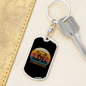 Weimaraner Dog Mom Keychain Stainless Steel or 18k Gold Dog Tag Keyring-Express Your Love Gifts
