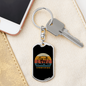 Weimaraner Dog Mom Keychain Stainless Steel or 18k Gold Dog Tag Keyring-Express Your Love Gifts
