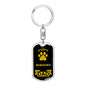 Weimaraner Keychain Stainless Steel or 18k Gold-Express Your Love Gifts