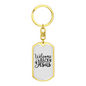 Welcome Jesus Keychain Stainless Steel or 18k Gold Dog Tag Keyring-Express Your Love Gifts