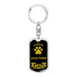 Welsh Terrier Keychain Stainless Steel or 18k Gold-Express Your Love Gifts