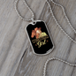 Western Girl Horse Necklace Stainless Steel or 18k Gold Dog Tag 24" Chain-Express Your Love Gifts