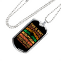 What Awesome Firefighter Looks Necklace Stainless Steel or 18k Gold Dog Tag 24" Chain-Express Your Love Gifts