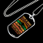 What Awesome Firefighter Looks Necklace Stainless Steel or 18k Gold Dog Tag 24" Chain-Express Your Love Gifts