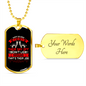 What Dogs Do Siberian Red Necklace Stainless Steel or 18k Gold Dog Tag 24" Chain-Express Your Love Gifts