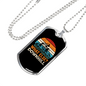 What Else Downhill Cycling Necklace Stainless Steel or 18k Gold Dog Tag 24"-Express Your Love Gifts