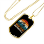 What Else Downhill Cycling Necklace Stainless Steel or 18k Gold Dog Tag 24"-Express Your Love Gifts