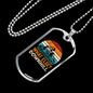 What Else Downhill Cycling Necklace Stainless Steel or 18k Gold Dog Tag 24"-Express Your Love Gifts