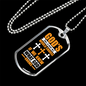 What God Knows Christian Necklace Stainless Steel or 18k Gold Dog Tag 24" Chain-Express Your Love Gifts