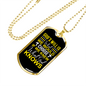 What God Knows Necklace Stainless Steel or 18k Gold Dog Tag 24" Chain-Express Your Love Gifts