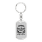 What I Cannot See Cross Keychain Stainless Steel or 18k Gold Dog Tag Keyring-Express Your Love Gifts