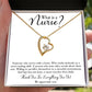 What is a Nurse Healthcare Medical Worker Nurse Appreciation Gift Forever Necklace w Message Card-Express Your Love Gifts