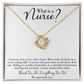 What is a Nurse Healthcare Medical Worker Nurse Appreciation Gift Infinity Knot Necklace Message Card-Express Your Love Gifts