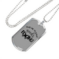 What Needs Fixing Woodworker Dog Tag Stainless Steel or 18k Gold W 24"-Express Your Love Gifts