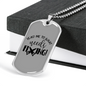 What Needs Fixing Woodworker Dog Tag Stainless Steel or 18k Gold W 24"-Express Your Love Gifts