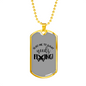 What Needs Fixing Woodworker Dog Tag Stainless Steel or 18k Gold W 24"-Express Your Love Gifts