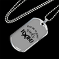 What Needs Fixing Woodworker Dog Tag Stainless Steel or 18k Gold W 24"-Express Your Love Gifts