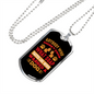 What Soap Taste Like Necklace Stainless Steel or 18k Gold Dog Tag 24" Chain-Express Your Love Gifts