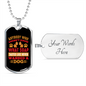 What Soap Taste Like Necklace Stainless Steel or 18k Gold Dog Tag 24" Chain-Express Your Love Gifts