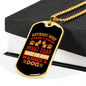 What Soap Taste Like Necklace Stainless Steel or 18k Gold Dog Tag 24" Chain-Express Your Love Gifts
