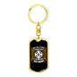 What We Would Choose Keychain Stainless Steel or 18k Gold Dog Tag Keyring-Express Your Love Gifts