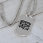 When All Else Fails Necklace Stainless Steel or 18k Gold Dog Tag 24" Chain-Express Your Love Gifts