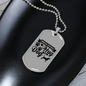 When All Else Fails Necklace Stainless Steel or 18k Gold Dog Tag 24" Chain-Express Your Love Gifts