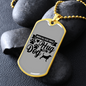 When All Else Fails Necklace Stainless Steel or 18k Gold Dog Tag 24" Chain-Express Your Love Gifts