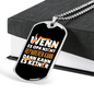 When Grandpa Can'T Fix Woodworker Dog Tag Stainless Steel or 18k Gold W 24"-Express Your Love Gifts
