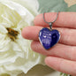 When I'm With You Every Moment Counts Necklace Stainless Steel or 18k Gold Heart Pendant 18-22"-Express Your Love Gifts