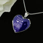 When I'm With You Every Moment Counts Necklace Stainless Steel or 18k Gold Heart Pendant 18-22"-Express Your Love Gifts