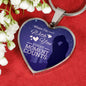 When I'm With You Every Moment Counts Necklace Stainless Steel or 18k Gold Heart Pendant 18-22"-Express Your Love Gifts