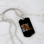 When I Need a Hand Necklace Stainless Steel or 18k Gold Dog Tag 24" Chain-Express Your Love Gifts