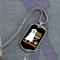 When Life Gets Complicated Necklace Stainless Steel or 18k Gold Dog Tag 24" Chain-Express Your Love Gifts