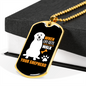 When Life Gets Complicated Necklace Stainless Steel or 18k Gold Dog Tag 24" Chain-Express Your Love Gifts