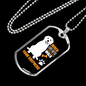 When Life Gets Complicated Necklace Stainless Steel or 18k Gold Dog Tag 24" Chain-Express Your Love Gifts