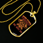 When Others Run Out Firefighter Gift Stainless Steel or 18k Gold Dog Tag 24" Chain-Express Your Love Gifts