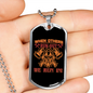 When Others Run Out Firefighter Gift Stainless Steel or 18k Gold Dog Tag 24" Chain-Express Your Love Gifts
