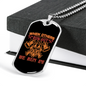 When Others Run Out Firefighter Gift Stainless Steel or 18k Gold Dog Tag 24" Chain-Express Your Love Gifts