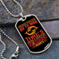 When Pisces Go To War Zodiac Necklace Stainless Steel or 18k Gold Dog Tag 24" Chain-Express Your Love Gifts