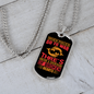 When Pisces Go To War Zodiac Necklace Stainless Steel or 18k Gold Dog Tag 24" Chain-Express Your Love Gifts