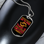 When Pisces Go To War Zodiac Necklace Stainless Steel or 18k Gold Dog Tag 24" Chain-Express Your Love Gifts