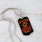 When Pisces Go To War Zodiac Necklace Stainless Steel or 18k Gold Dog Tag 24" Chain-Express Your Love Gifts