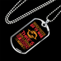 When Pisces Go To War Zodiac Necklace Stainless Steel or 18k Gold Dog Tag 24" Chain-Express Your Love Gifts