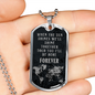 When The Sun Shines Necklace Stainless Steel or 18k Gold Dog Tag 24" Chain-Express Your Love Gifts