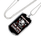 Where The Devil Dances Firefighter Gift Stainless Steel or 18k Gold Dog Tag 24" Chain-Express Your Love Gifts